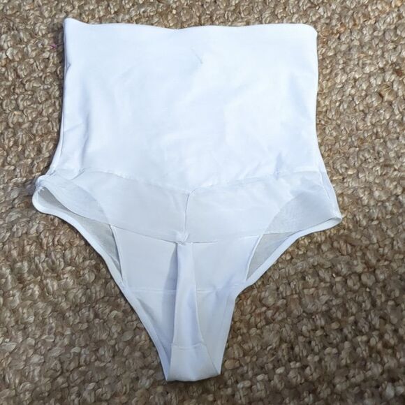 SLIMSHAPER By Miracle Brands Hi-Waist Tummy Tuck Brief Thong XL - Picture 5 of 9